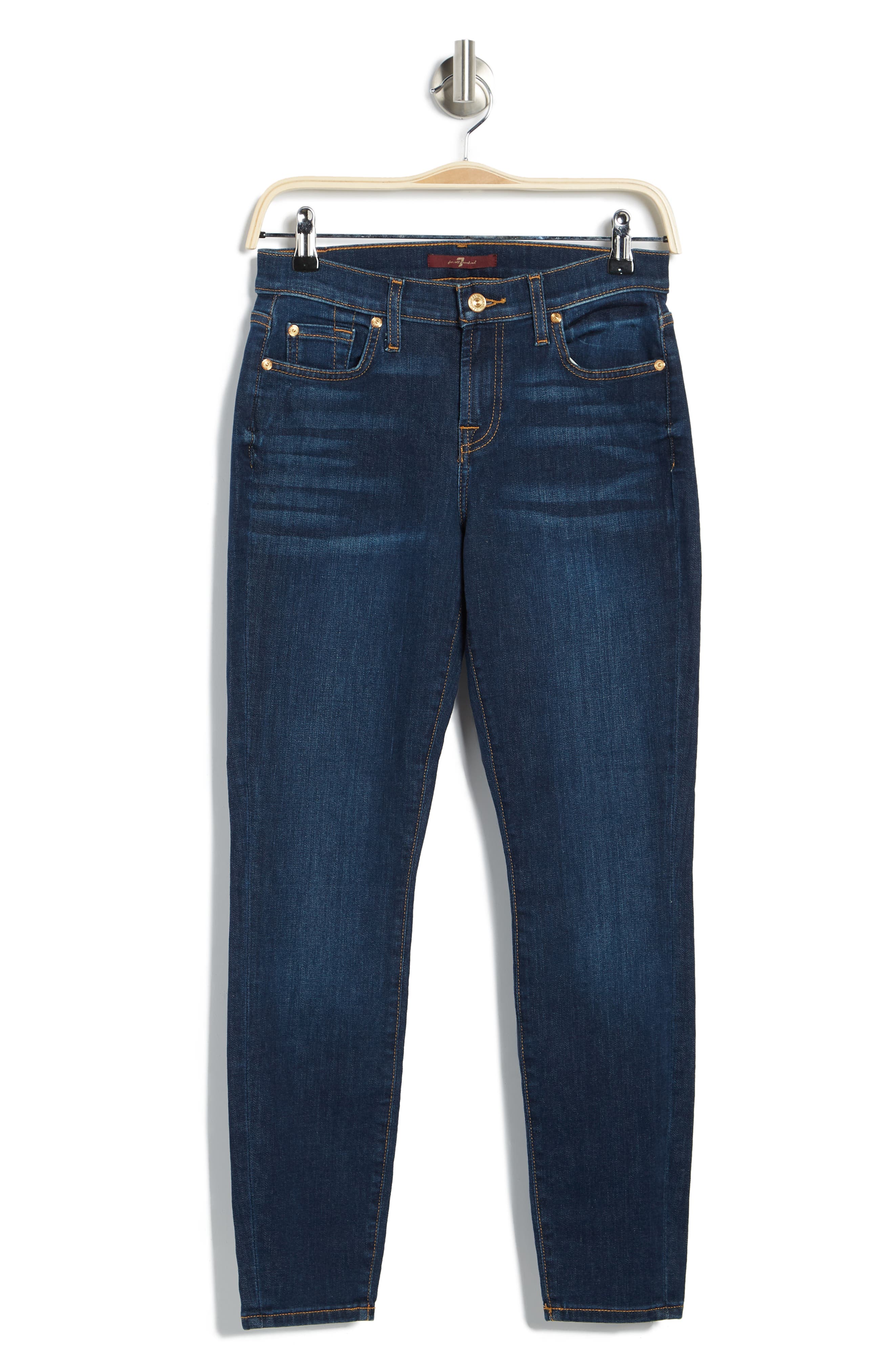 7 For All Mankind Gwenievere Mid Rise Ankle Skinny Jeans (Women ...