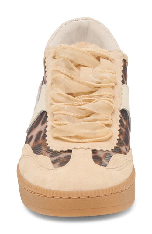 Dolce Vita Notice Mesh Sneaker In Light Leopard