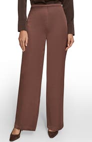 Donna Karan New York Wide Leg Satin Pants