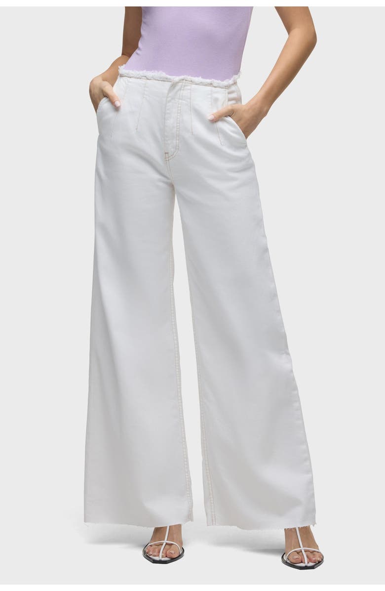 Hudson Jeans James High-Rise Darted Wide Leg, Main, color, White