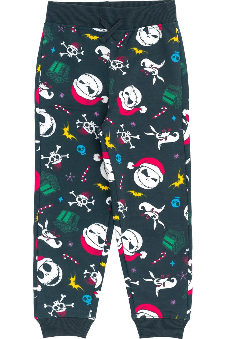 Nightmare Before Christmas Holiday 2-Piece Fleece Sweatshirt and Pants Set, Alternate, color, Jack Zero Dark Grey
