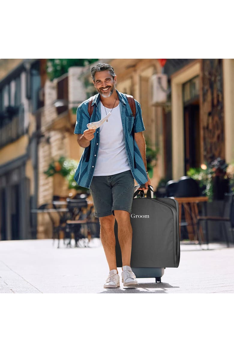 40" Deluxe Travel Garment Bag, Alternate, color, Black-G3