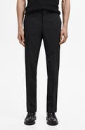 MANGO Slim Fit Flat Front Pants