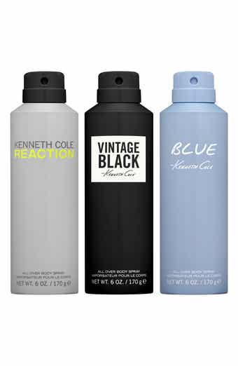 Reaction, Vintage Black & Blue 3-Piece Allover Body Spray Set