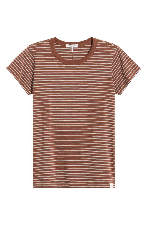 Rag & Bone The Slub Stripe T-shirt In Multi