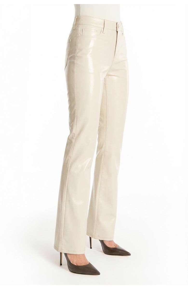 The Noli Shop Aria Coated Flare Jean, Alternate, color, Vanilla