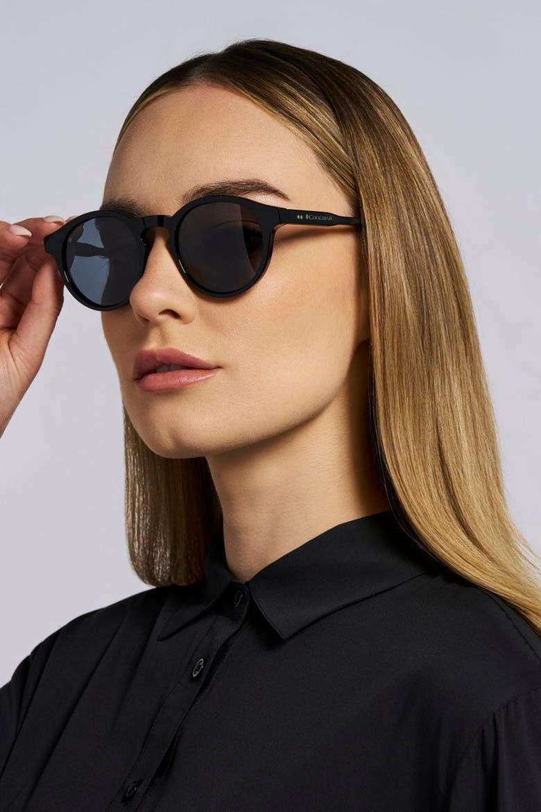 Women's Solena Polarized Sunglasses, UPF 50+ Sun Protection, Alternate, color, Black