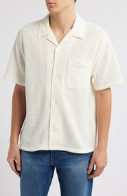 FRAME Open Weave Camp Shirt