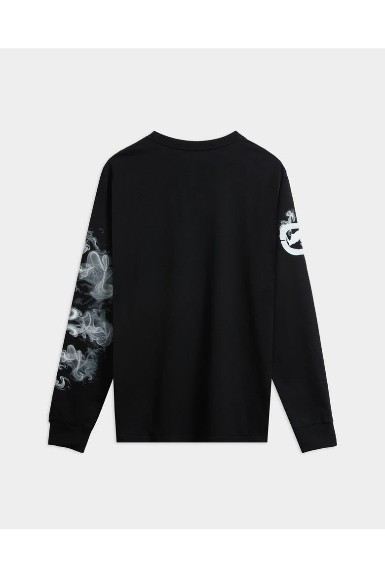 Blowing Smoke Long Sleeve Tee, Alternate, color, Black