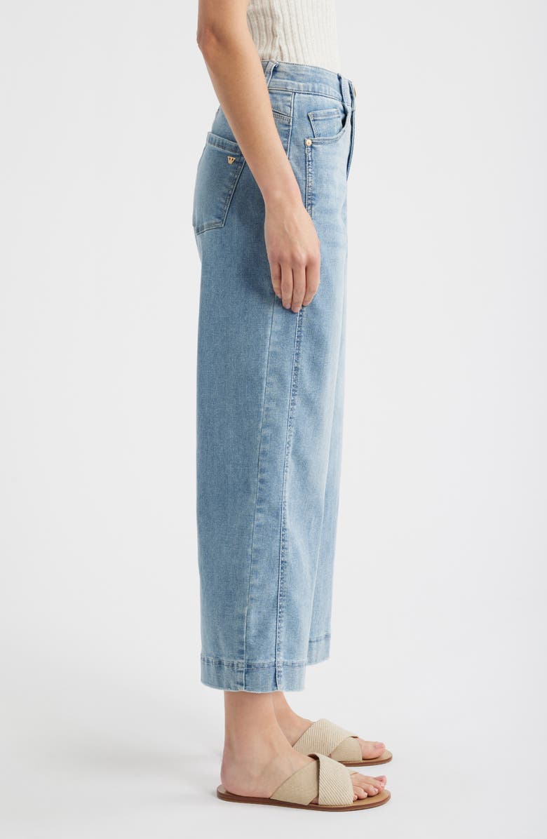 Wit & Wisdom Skyrise Crop Wide Leg Jeans, Alternate, color, Light Blue Artisanal