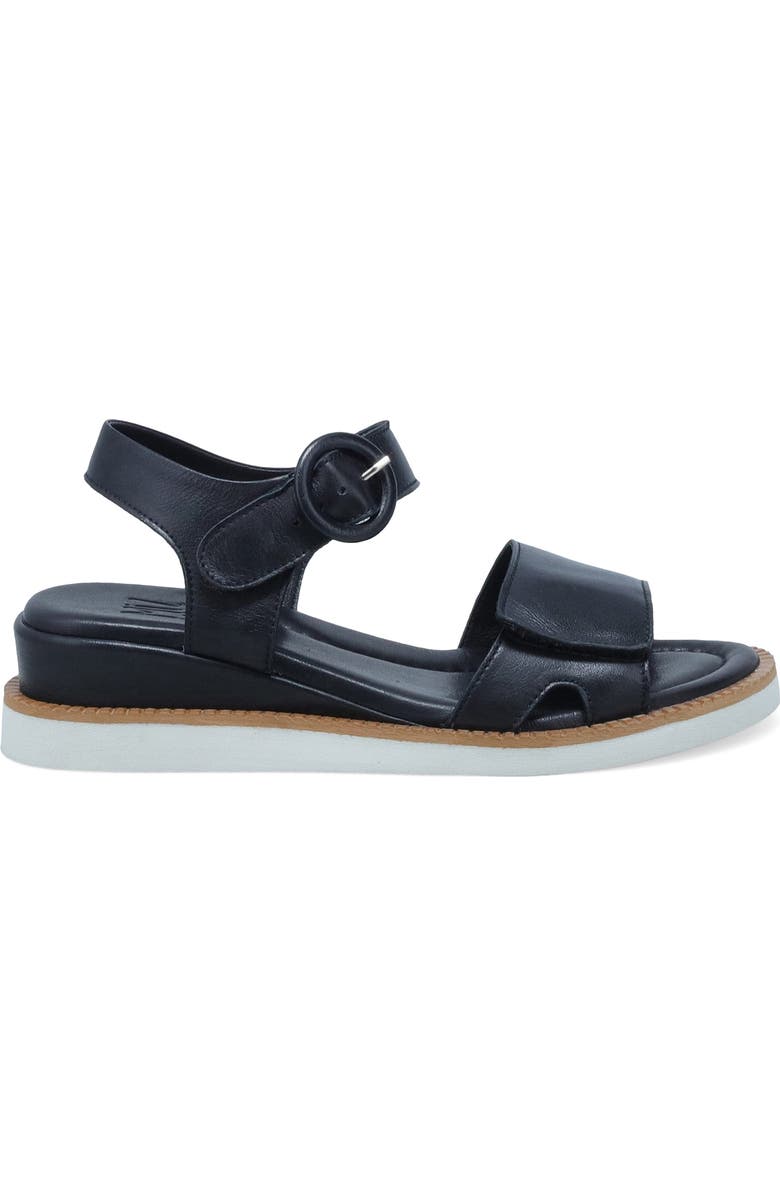 Miz Mooz Eva Ankle Strap Platform Wedge Sandal, Alternate, color, Black