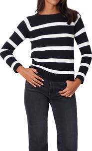 Paneros Clothing Sloane Stripe Cotton Crewneck Sweater