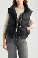 Love Token Lisa Faux Leather Trim Puffer Vest