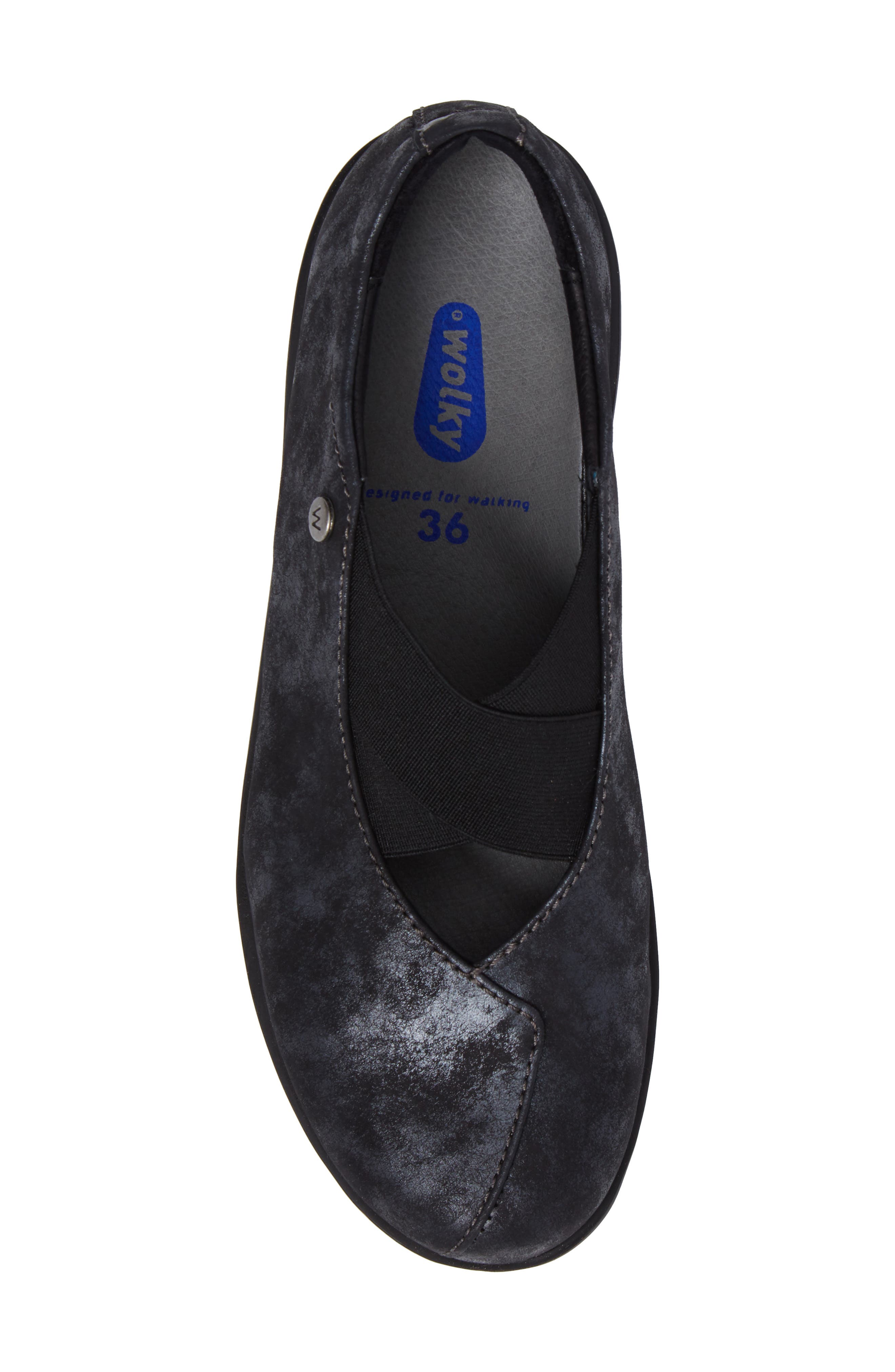 Wolky Cursa Slip-On Sneaker, Alternate, color, Black Leather