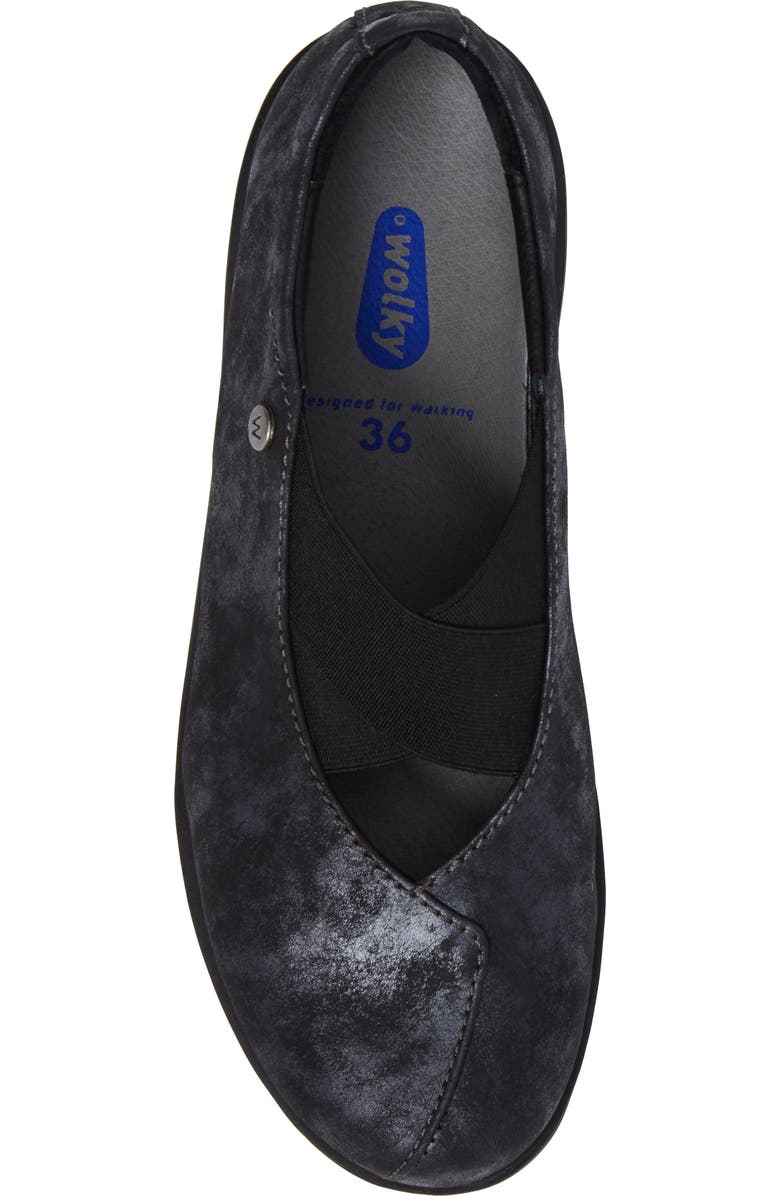 Wolky Cursa Slip-On Sneaker, Alternate, color, Black Leather