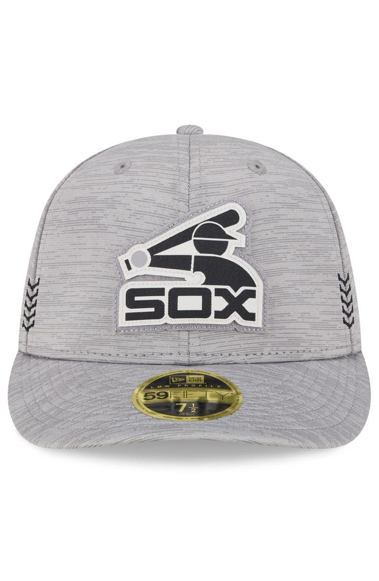 New Era Men's New Era Gray Chicago White Sox 2024 Clubhouse Low Profile 59FIFTY Fitted Hat, Alternate, color, Heather Gray