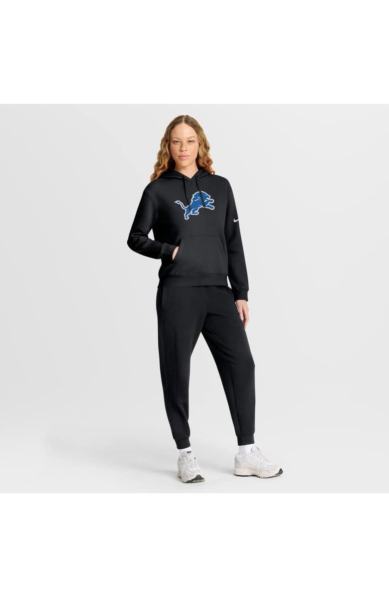 Nike Women's Nike Black Detroit Lions Club Fleece Pullover Hoodie, Alternate, color, Black
