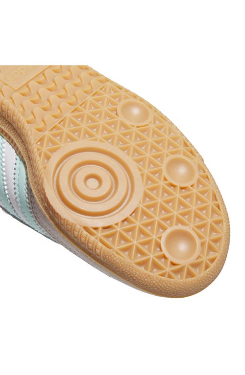 Adidas Originals Samba Og White/aquamarine Sneaker In White/semi Flash Aqua/gum