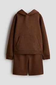 H&M 2-piece Hoodie And Sweatshorts Set