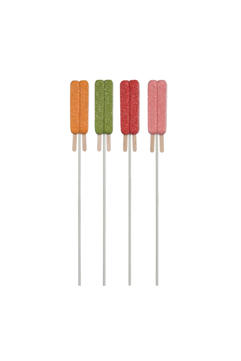 Foam Double Stick Popsicle Picks Set of 4 Multicolored for Spring Home Decor, Main, color, Multicolored