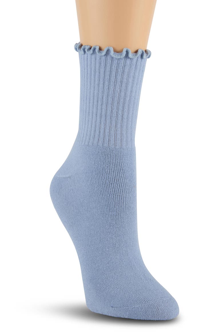 Assorted 6-Pack Cushioned Crew Socks, Alternate, color, BLUE/ WHITE