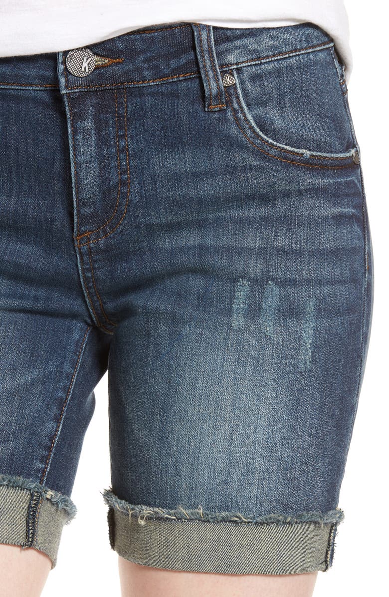 KUT from the Kloth Catherine Boyfriend Cutoff Shorts, Alternate, color, 