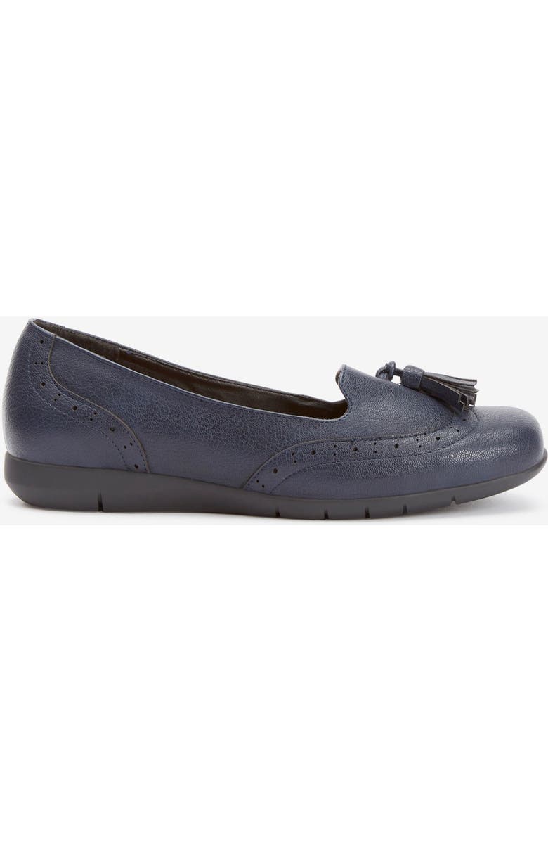 Comfortview The Aster Slip On Flat, Alternate, color, Navy
