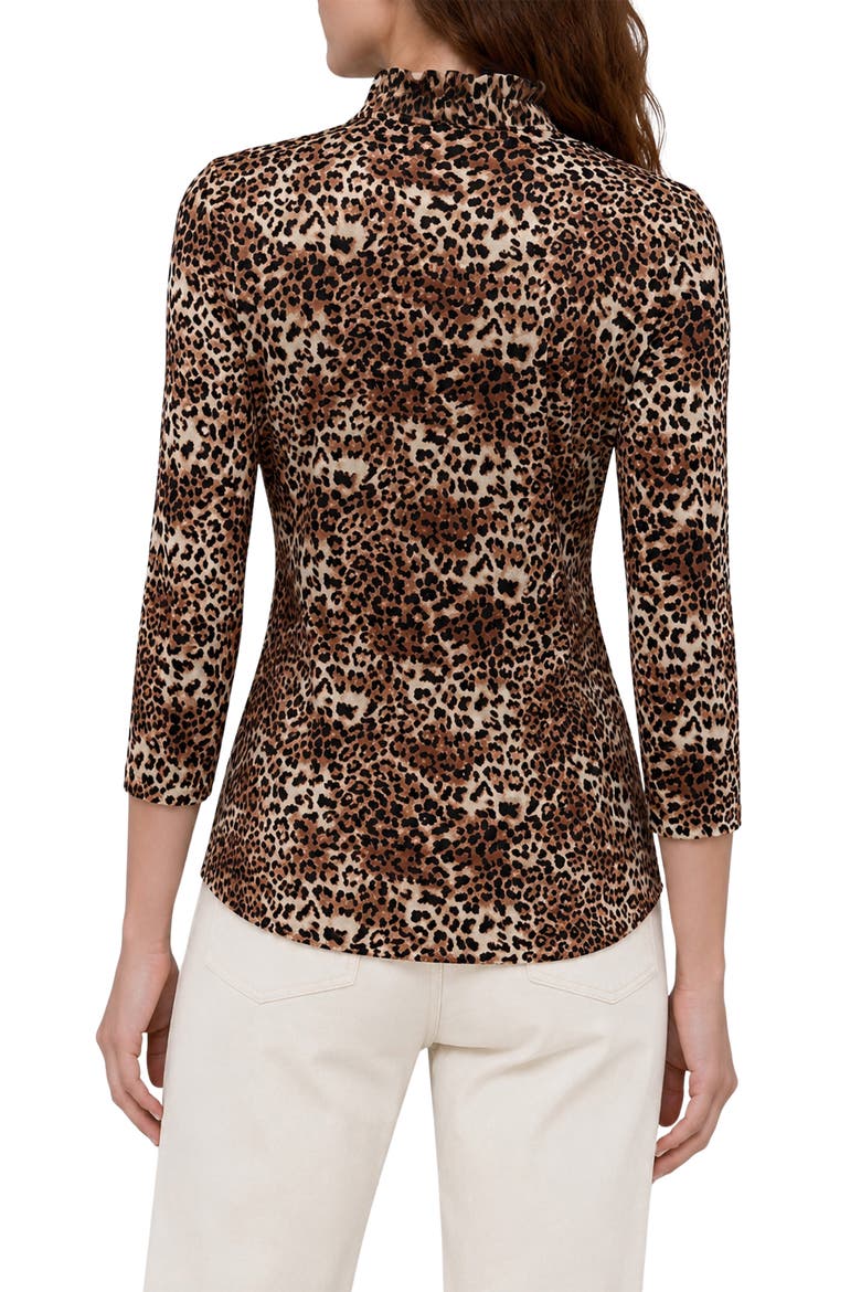 Three Quarter Shawl Collar Blouse, Alternate, color, CHEETAH