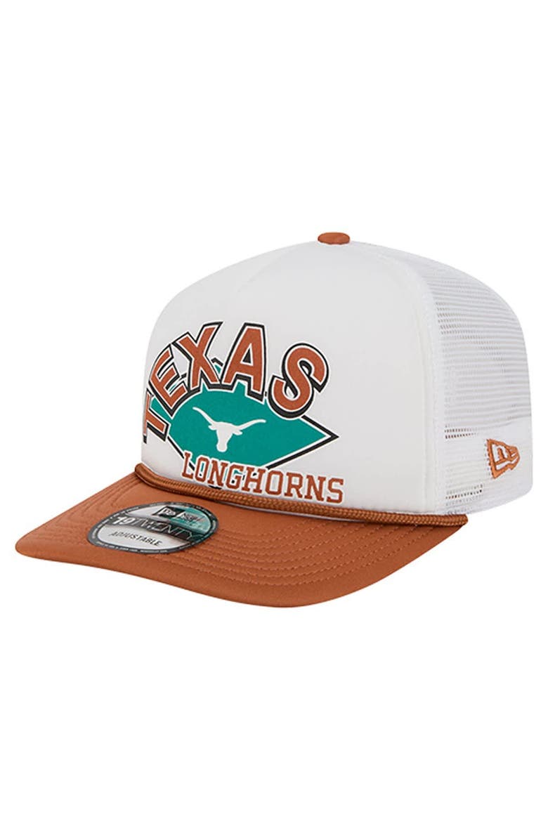 New Era Men's New Era  White Texas Longhorns Diamond 19TWENTY Golfer Adjustable Hat, Alternate, color, White
