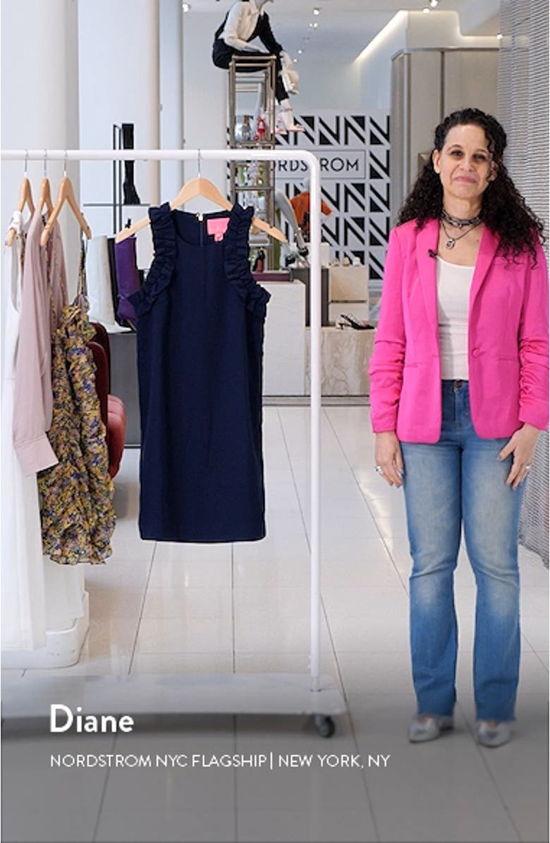 Kailee Ruffle Shift Dress, sales video thumbnail