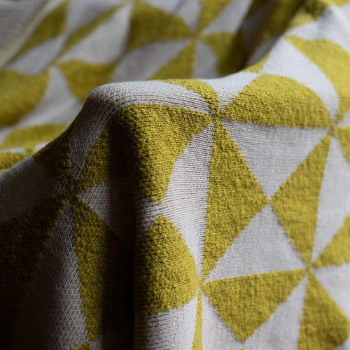 Pink Lemonade Trikona Organic Cotton Throw Blanket In Multi