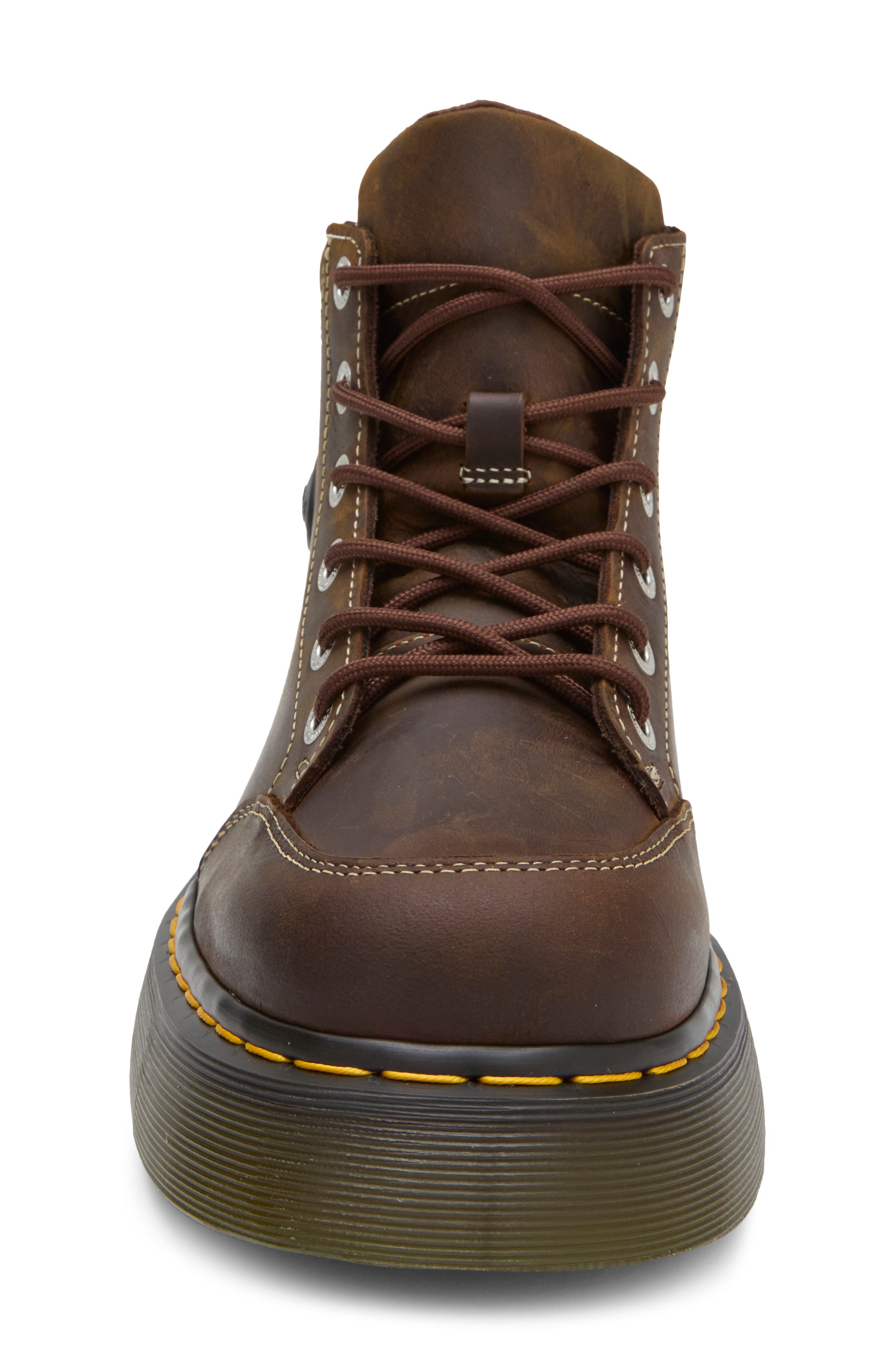Buzz Leather Boot, Alternate, color, DARK BROWN