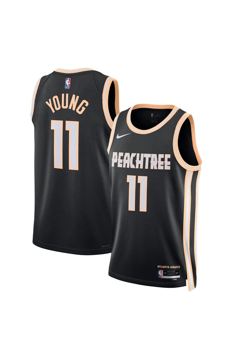 Nike Unisex Nike Trae Young Black Atlanta Hawks 2025/26 Swingman Jersey - City Edition, Main, color, Black