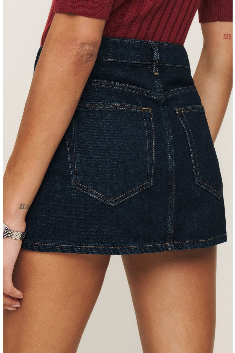 Hazel Denim Miniskirt, Alternate, color, ONDINE