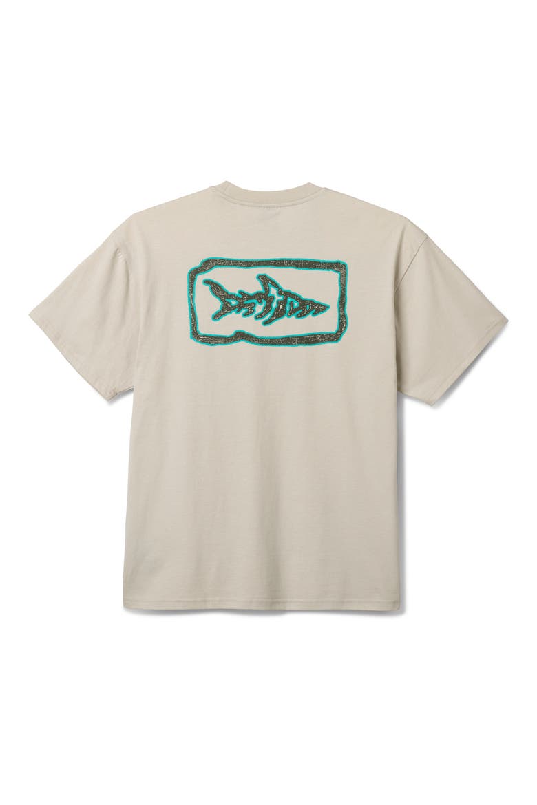Fossil Boxy Fit Cotton Graphic T-Shirt, Alternate, color, CEMENT