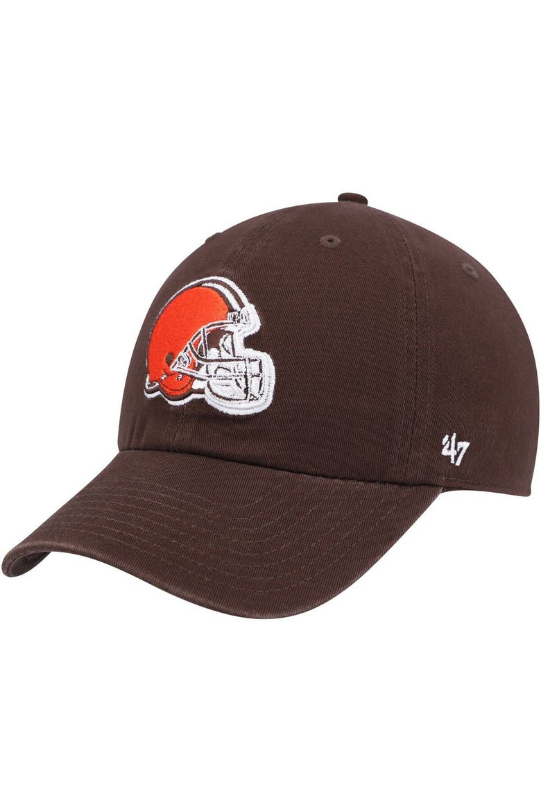 Men's '47 Brown Cleveland Browns Secondary Clean Up Adjustable Hat, Main, color, Brown