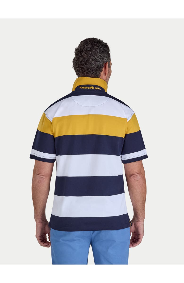 Raging Bull Chestband Stripe Polo Shirt, Alternate, color, Navy