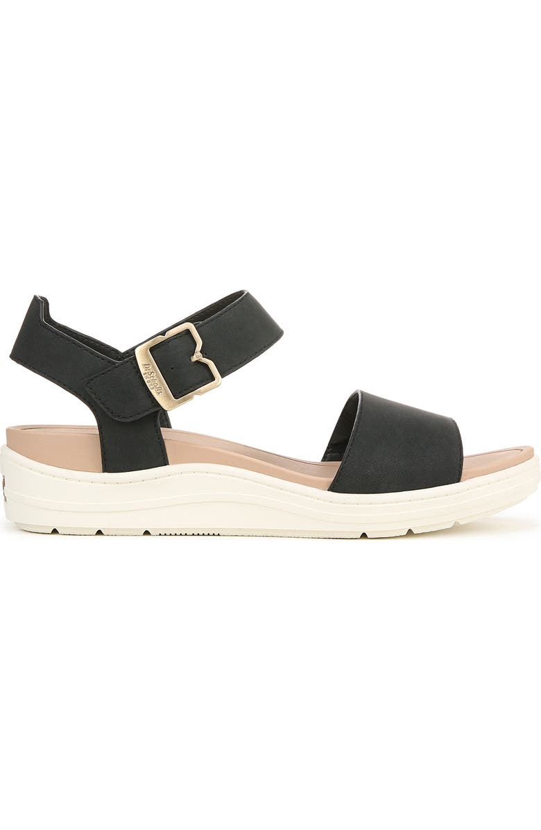 Dr. Scholl's Time Off Sky Ankle Strap Platform Sandal, Alternate, color, Black