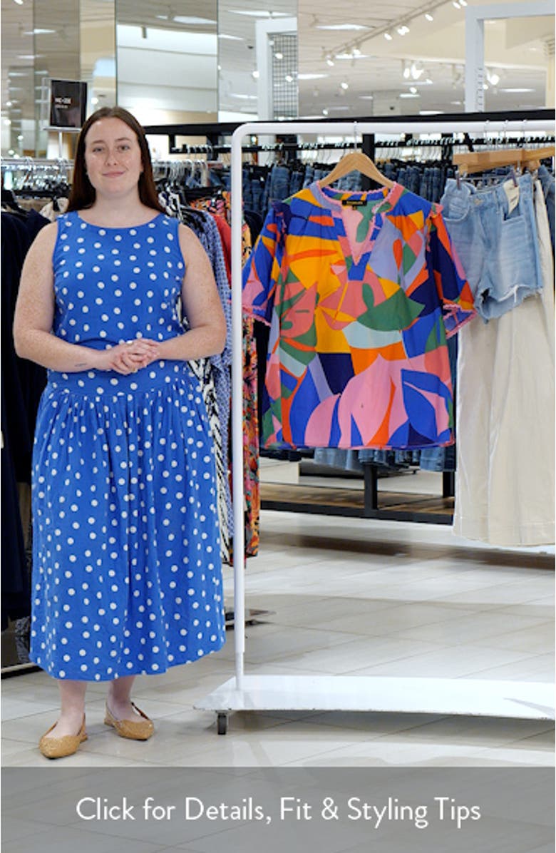 Chroma Abstract Winslet Ruffle Top, sales video thumbnail