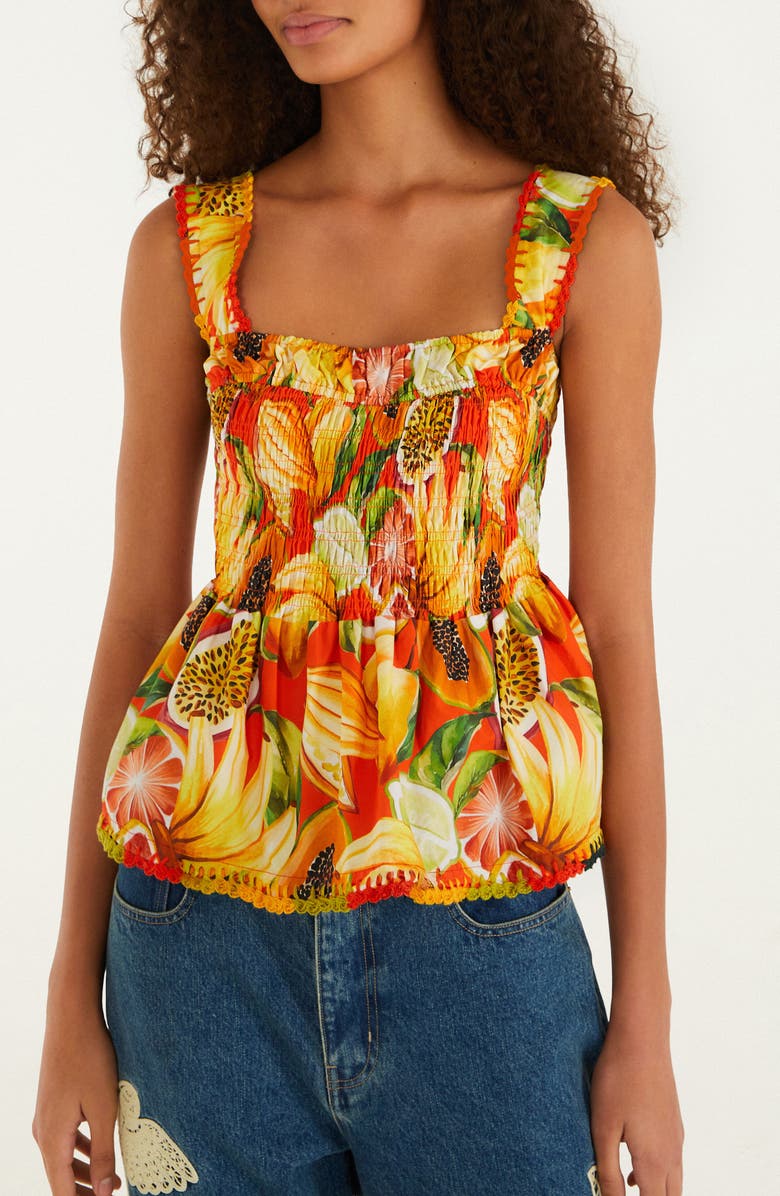 FARM Rio Fruit Garden Top, Main, color, Fruit Garden Red