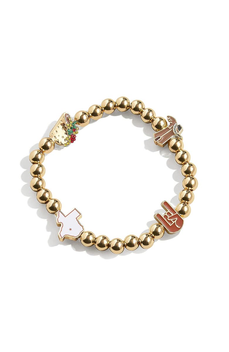 BaubleBar Texas Longhorns Mixed Icon Pisa Bracelet, Main, color, 