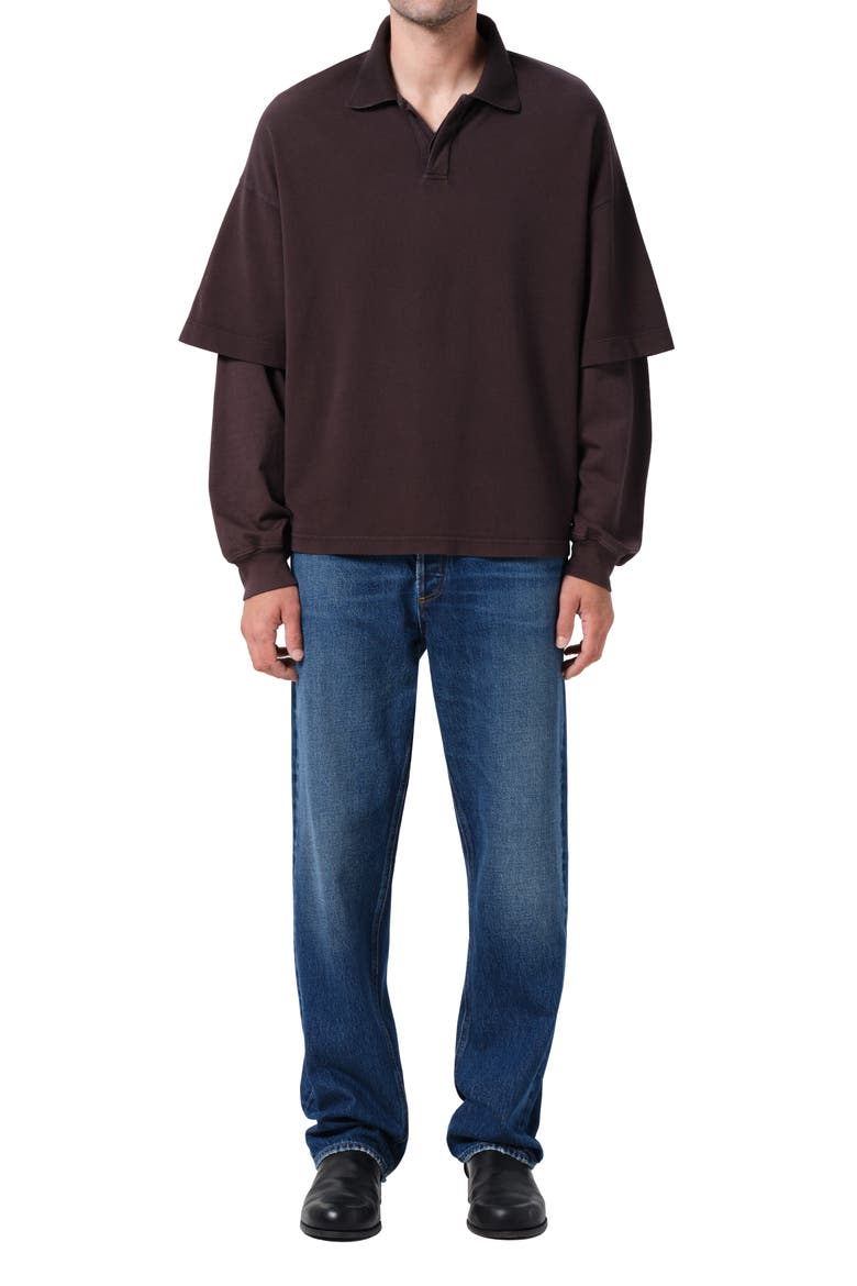 '90s Mid Rise Relaxed Straight Leg Jeans, Alternate, color, DARK INDIGO