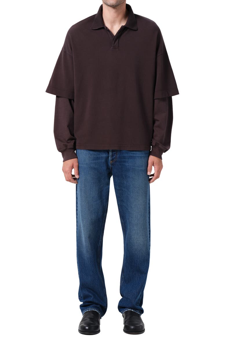 AGOLDE '90s Mid Rise Relaxed Straight Leg Jeans, Alternate, color, Dark Indigo