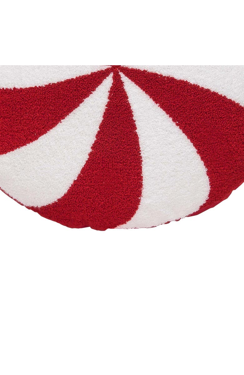 C&F Home Peppermint Shaped Pillow, Alternate, color, White