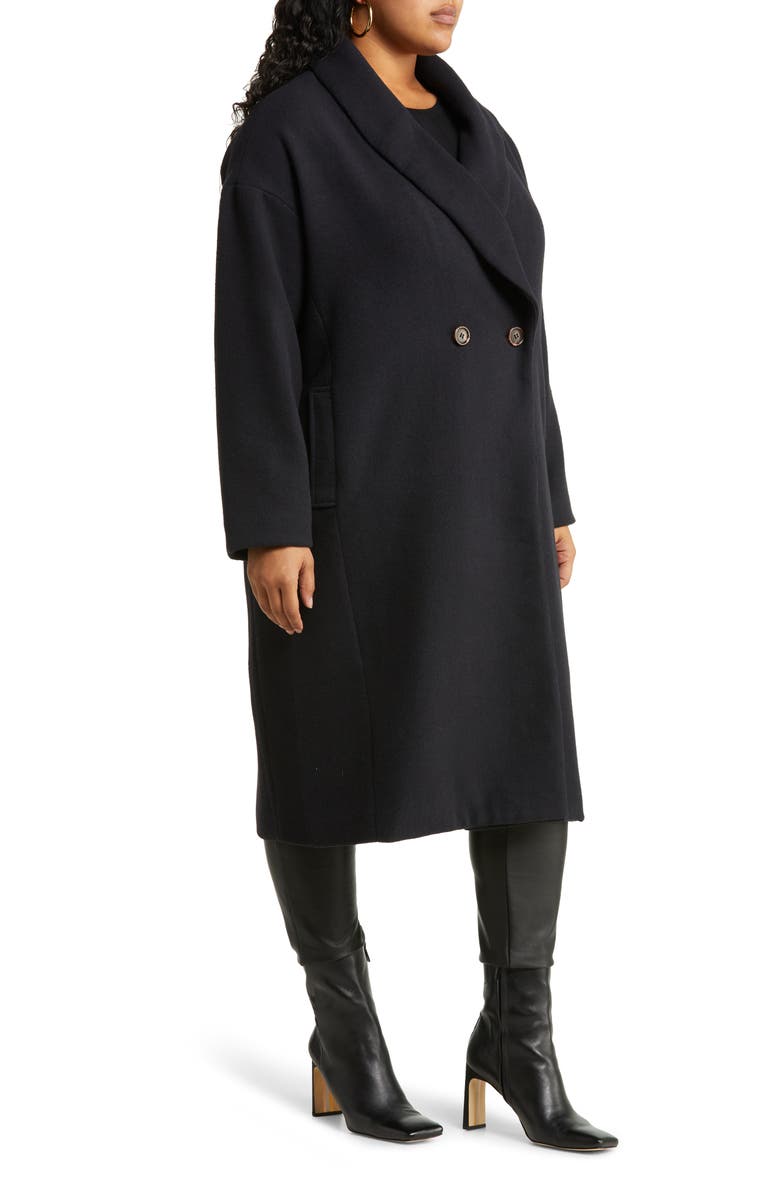 Halogen<sup>®</sup> Double Breasted Long Coat, Alternate, color,