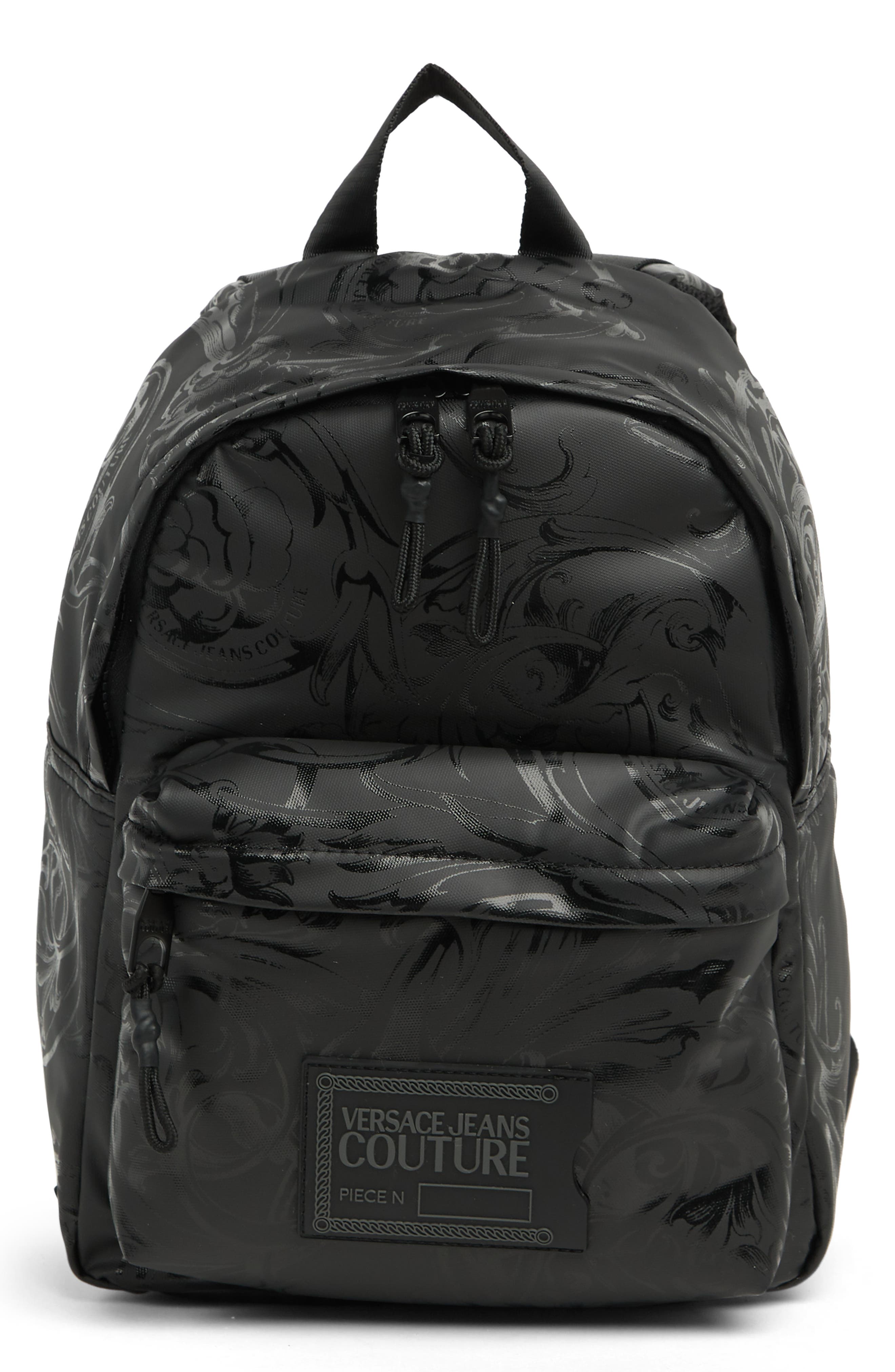 Versace Jeans Garland Swirl Backpack, Main, color, 