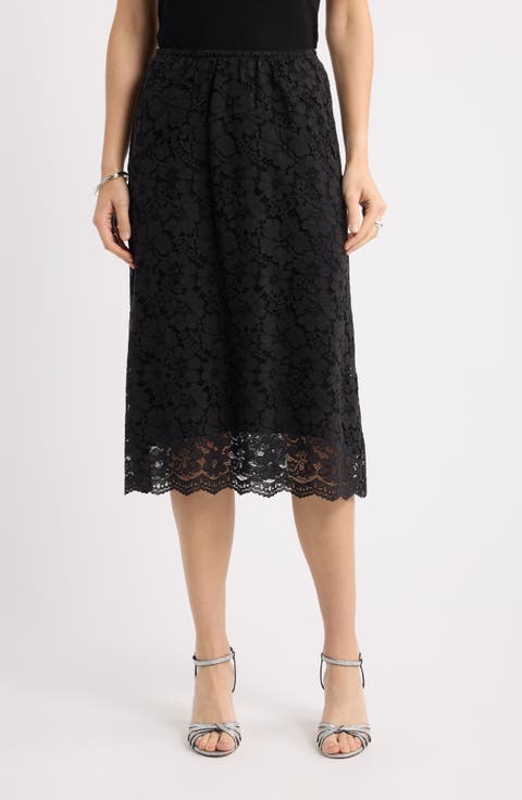 Lace Midi Skirt