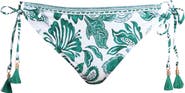 La Blanca Botanical Brocade Side Tie Bikini Bottoms