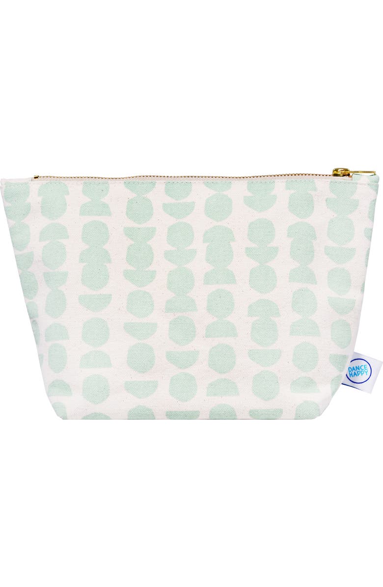 Dance Happy Artemis Cosmetic Bag, Main, color, Sage