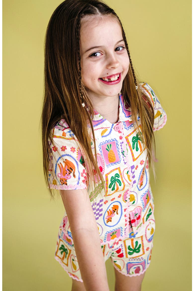 Kids' Resort Woven Shirt, Alternate, color, CREAM